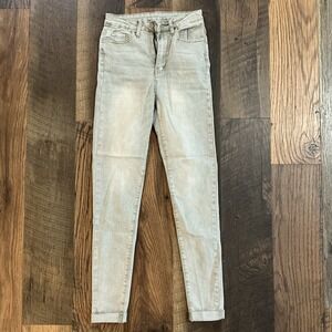 Shein Jeans Womens Size 4 Small Skinny Stretch Mid Rise Denim Light Wash Blue